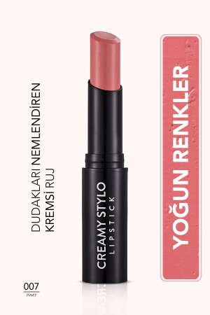 Halbglänzender Lippenstift (Pastellrosa) – Cremiger Stylo-Lippenstift – 007 Pinky – 8682536013673 - 1