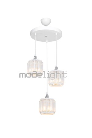 Haliç 3lü Çember Avize Beyaz - Krom MDL.4425 - Modelight