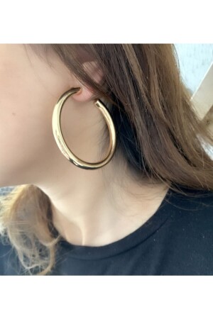 Halka Küpe Kalın Büyük Boy - Sistorize