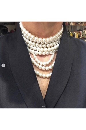 Halskette mit mehreren Perlen INCKLY09762424567 - 6