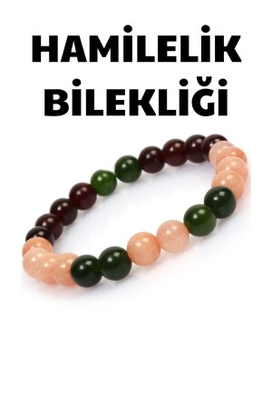 Hamilelik Doğal Taş Tılsım Bilekliği (lal,pembe Kuvars,yeşim Taşı Doğaltaş Bileklik) MysticEnergyBileklik-t - 5