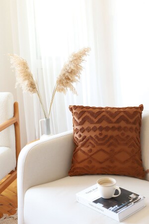 منز-بوهمية تصميم خاص الخنجر الخنجر نمط مربع ديكورات رمي وسادة قضية ليتا براون - Hamur