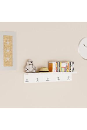 مُعلقة الجدار من خلف الباب الممر المطبخ حمام المطبخ مُعلقة رف متعددة الأغراض مُعلقة المفاتيح حامل HAN1004 - HANAHŞAP