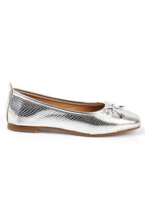 Hana Trend Silver Damen-Ballerinas mit Schleife - 5