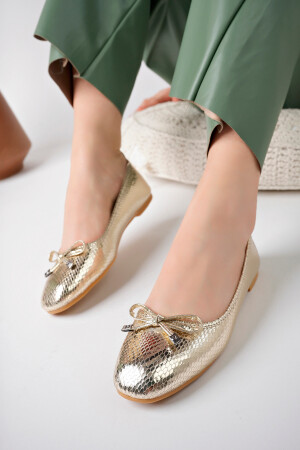 Hana Trendy Damen Ballerinas mit Schleife - Stwenn