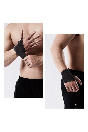 Hand-Handgelenk-Bandage, elastisches Sportler-Armband, Fitness-Gewichtsunterstützung, Crossfit, Körperstütz-Armband - 6