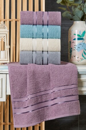 Hand- und Gesichtshandtuch-Set mit 4 Stück, 50 x 90 cm, 100 % Baumwolle - Touch