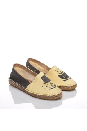 Handgefertigte Espadrille mit Korbgeflecht-Sockel im besonderen Design - 1