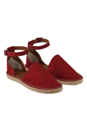 Handgefertigte Espadrille mit Korbgeflecht-Sockel im besonderen Design - 1