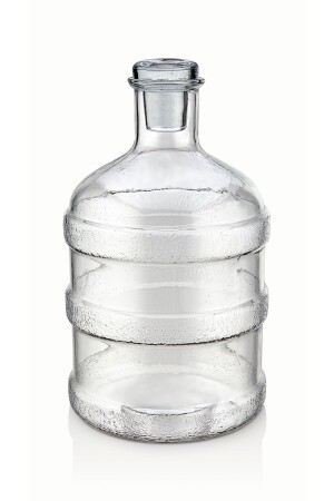 Handgefertigte Glasflasche Wasserflasche – Transparent – ​​1. 9 Lt (CA. 2 Lt). Krug) GLP-C0012 - 1