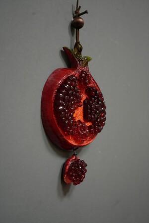 Handgefertigtes Geschenk, Granatapfel-Wanddekoration, Granatapfel-Ornament, bedeutungsvolles Wohngeschenk, dekoratives Wandaccessoire - 2