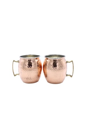 Handgeschmiedete Kupferbecher-Tasse „Moscow Mule“ CBA0037 - 1