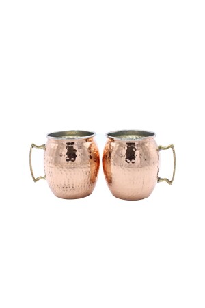 Handgeschmiedete Kupferbecher-Tasse „Moscow Mule“ CBA0037 - 3