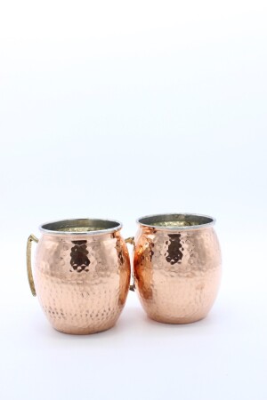 Handgeschmiedete Kupferbecher-Tasse „Moscow Mule“ CBA0037 - 5