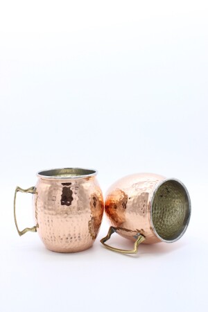 Handgeschmiedete Kupferbecher-Tasse „Moscow Mule“ CBA0037 - 6