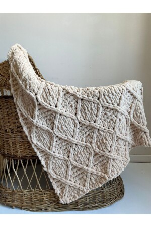 Handgestrickte Babydecke Alize Puffy Babydecke3 - 1