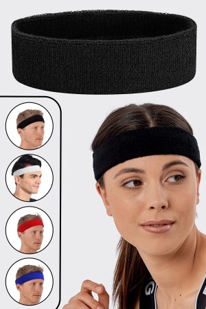 Handtuch-Stirnband, professionelles Haarband, 100 % schweißabsorbierend, Handtuch-Stirnband - 1