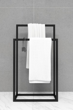 Handtuchhalter aus Metall, Badezimmer-Organizer, dekorativer Handtuchhalter, Bfg-Mtl-Handtuchhalter - 2