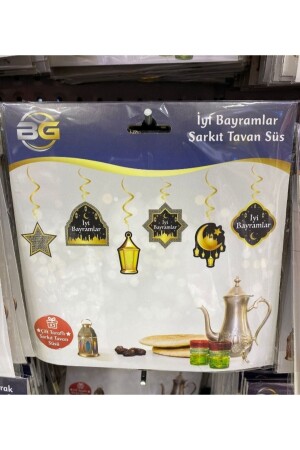 Happy Holidays 6-teilige Deckenpendelleuchte Ramadan Ornament Eid 6-teilig - BG