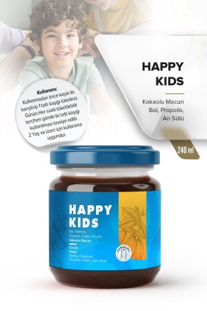 Happy Kids Çocuklara Özel - Polen- Arı Sütü Ve Propolisli Kakaolu Macun 240 Gr - 3