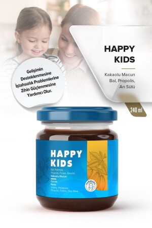 Happy Kids Special für Kinder – Kakaopaste mit Pollen – Gelée Royale und Propolis 240 Gr - 3