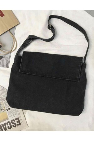 Harajuku Vintage Unisex Denim/Jean Messenger Bag Deflinpostman - 5