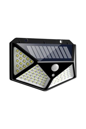 Hareket Sensörlü Dış Mekan Led Aydınlatma Güneş Enerjili Fotoselli Solar Lamba 100 Ledli - 3