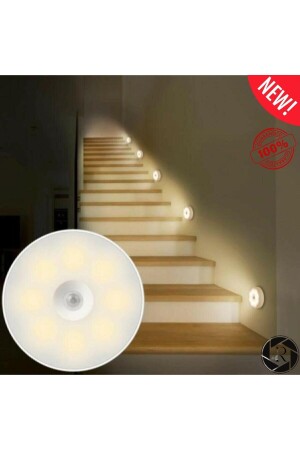 Hareket Sensörlü Usb Şarjlı Beyaz Led Işık Lamba (SENSÖRLÜ) - Revopro