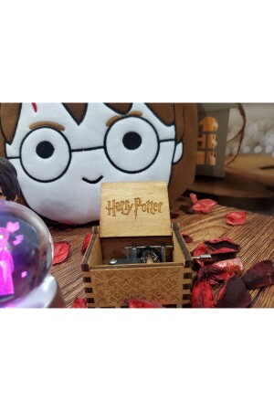 Harry Potter 3d Cam Küre,müzik Kutusu,biblo Ve Peluş Yastık 4'lü Harry Set hry4'lü - 5