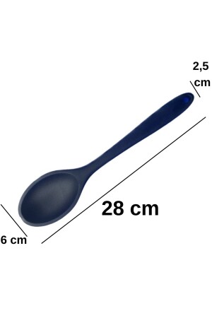 Harte Spitze, hitzebeständig, feuerfest, antihaftbeschichtet, Silikon, langer Löffel 28 cm, kurzer Löffel 22 cm / 2 Stück MG/28 cm/22 x M/lang/kurz/Löffel - 5