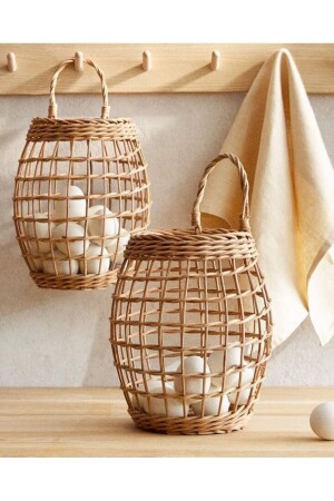 MNZ-Wicker بامبو راتان علبة مزخرفة متعددة الأغراض / سلة معلقة سلة-حامل صحيفة Uzunbasket - AFRALYAHOME