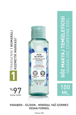 Hassas Ciltler Için Pur Bleuet Göz Makyaj Temizleyici-100 ml - 1