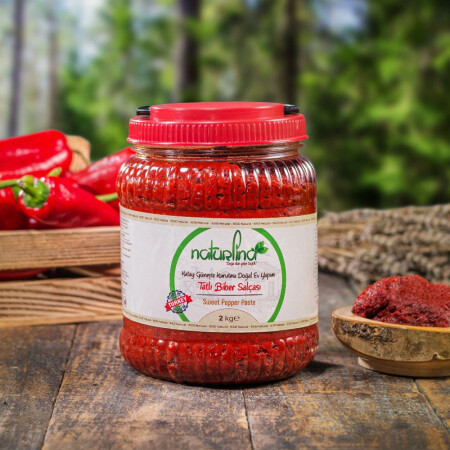 Hatay Güneşte Kurutma Tatlı Biber Salçası - 1kg - Halal