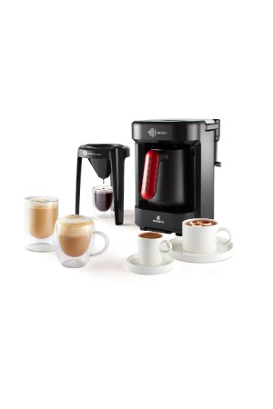 Hatır Barista Cappuccino und türkische Kaffeemaschine Imperial Red 153. 03. 06. 8401-1 - 2