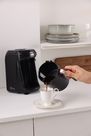 Hatır Hüps Quartz Közde- Sütlü Içecek Hazırlama Türk Kahve Makinesi 5 Fincan Kapasiteli Black Copper - 2