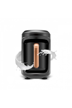 Hatır Hüps Quartz Közde- Sütlü Içecek Hazırlama Türk Kahve Makinesi 5 Fincan Kapasiteli Black Copper - 5