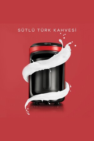 Hatır Hüps Sütlü Türk Kahve Makinesi Kırmızı 153.03.06.2264 - 3