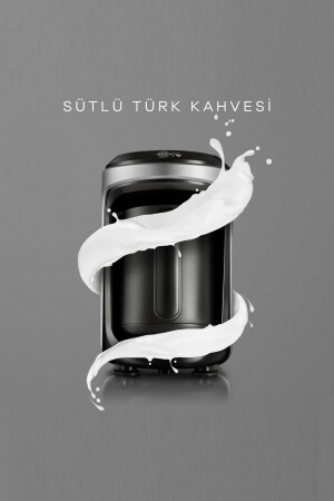 Hatır Hüps Türkische Kaffeemaschine mit Milch Anthrazit - 2