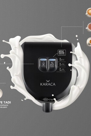 Hatır Hüps Türkische Kaffeemaschine mit Milch Anthrazit - 4