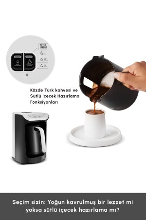 Hatır Köz Sütlü Türk Kahve Makinesi White - 5
