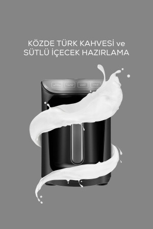 Hatır Köz Türkische Kaffeemaschine mit Milch Anthrazit - 2