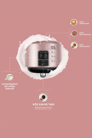 Hatır Mod Türkische Kaffeemaschine mit Milch Roségold - 4