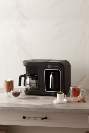 Hatır Plus Mod 5 In 1 Essential Kahve Makinesi Black Chrome - 1