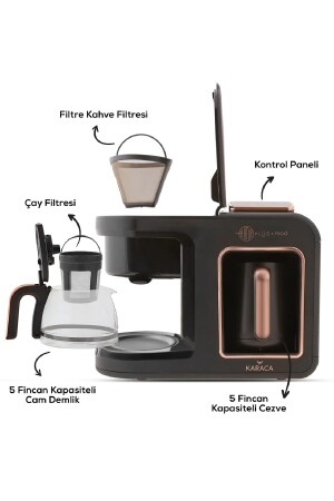 Hatır Plus Mod 5 In 1 Konuşan Kahve Ve Çay Makinesi Rosie Brown 153.09.01.1351 - 6