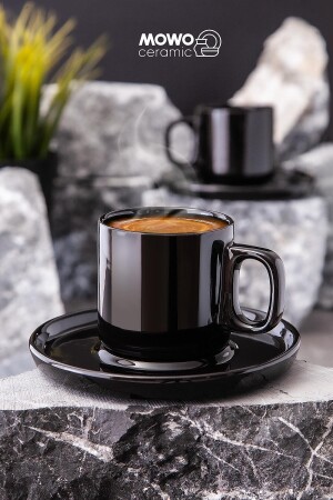 Hatsu Türk Kahvesi, Espresso, Hediyelik 2 Li Kahve Fincanı- Doğum Günü, Sevgililer Günü Hediyesi MOWO-15-002 - 2