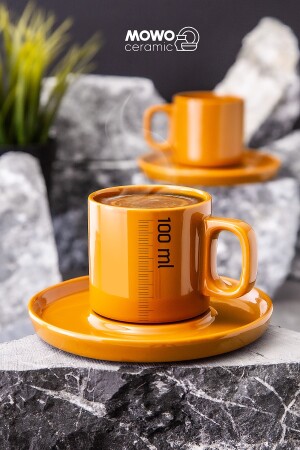 Hatsu Türkischer Kaffee, Espresso, Geschenk 2-teilige Kaffeetasse – Geburtstag, Valentinstagsgeschenk MOWO-15-002 - 5