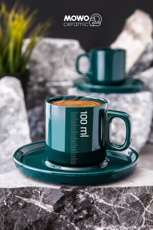 Hatsu Türkischer Kaffee, Espresso, Geschenk 2-teilige Kaffeetasse – Geburtstag, Valentinstagsgeschenk MOWO-15-002 - 5