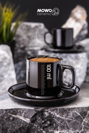 Hatsu Türkischer Kaffee, Espresso, Geschenk 2-teilige Kaffeetasse – Geburtstag, Valentinstagsgeschenk MOWO-15-002 - 5