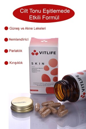 Haut Haut Vitamin Leukotomos Farn- Hyaluronsäure- Vitamin C- Glutathion- Q10 - 4