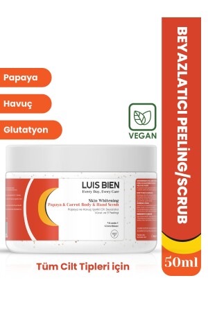 Hautaufhellendes Körper- und Handpeeling mit Papaya und Karotte – Hautaufhellendes Peeling - 3